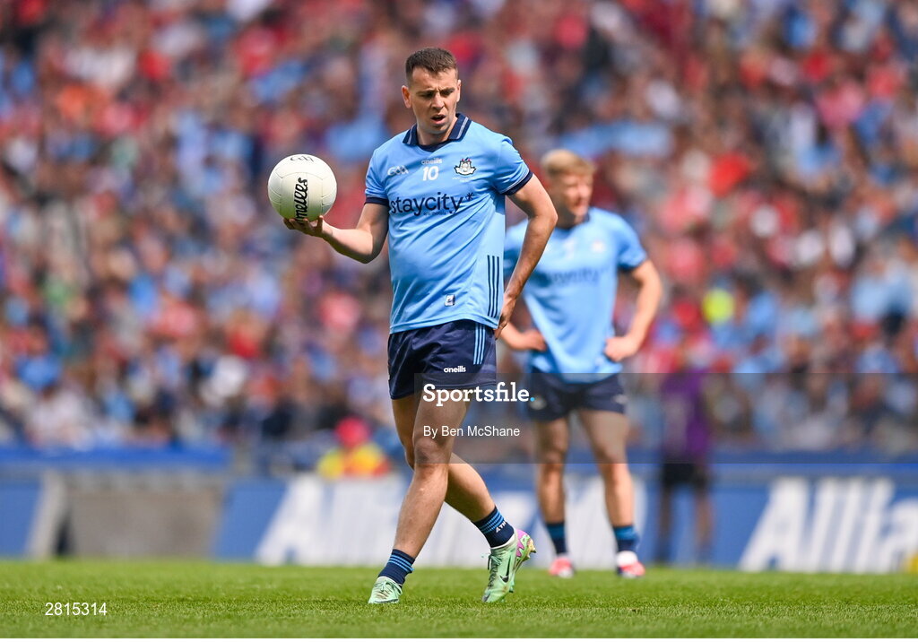 12 May 2024; Cormac Costello of Dublin during the Leinster GAA Football Senior Championship final match between Dublin and Louth at Croke Park in Dublin. Photo by Ben McShane/Sportsfile