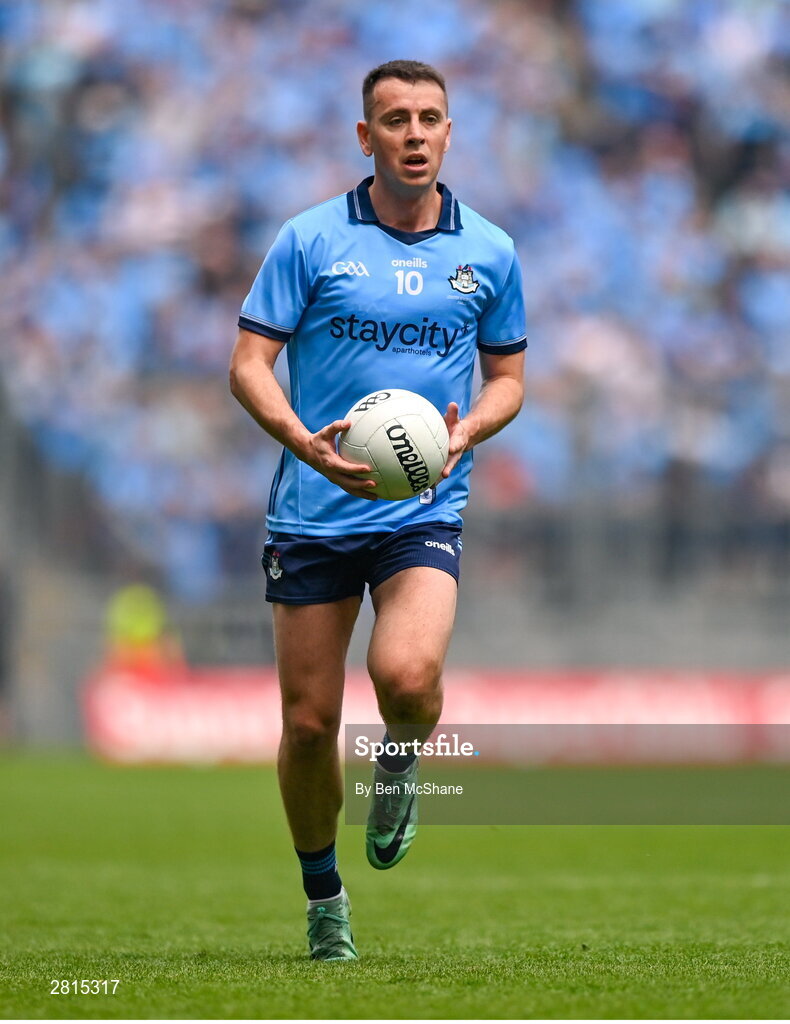 12 May 2024; Cormac Costello of Dublin during the Leinster GAA Football Senior Championship final match between Dublin and Louth at Croke Park in Dublin. Photo by Ben McShane/Sportsfile