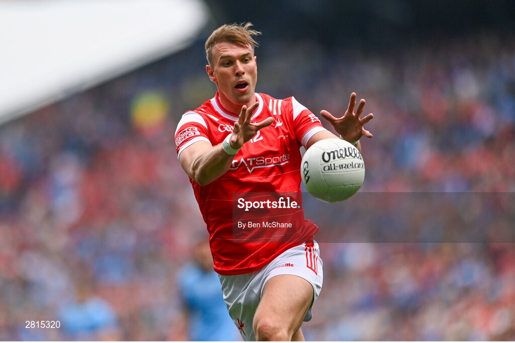 12 May 2024; Conor Grimes of Louth during the Leinster GAA Football Senior Championship final match between Dublin and Louth at Croke Park in Dublin. Photo by Ben McShane/Sportsfile