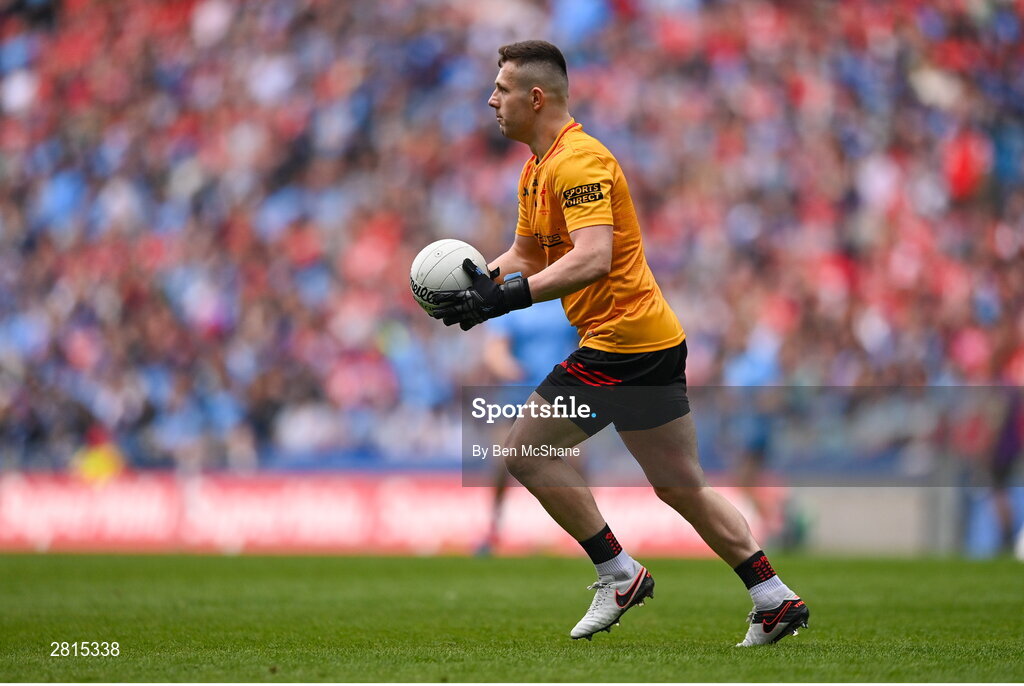 12 May 2024; Louth goalkeeper Niall Mc Donnell during the Leinster GAA Football Senior Championship final match between Dublin and Louth at Croke Park in Dublin. Photo by Ben McShane/Sportsfile