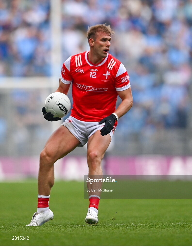 12 May 2024; Conor Grimes of Louth during the Leinster GAA Football Senior Championship final match between Dublin and Louth at Croke Park in Dublin. Photo by Ben McShane/Sportsfile