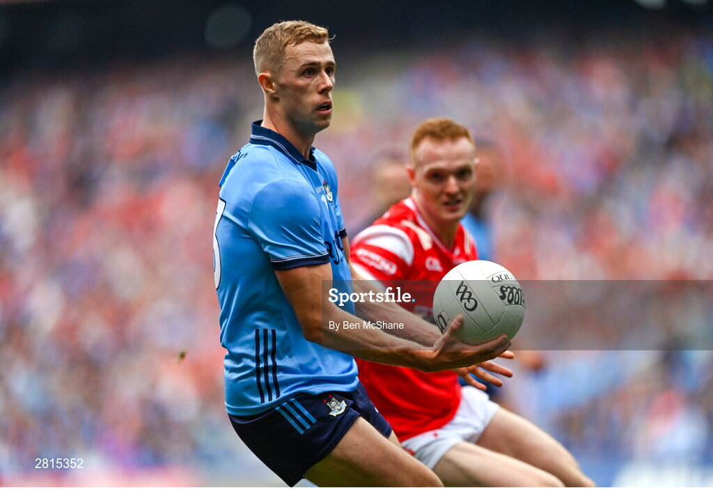 12 May 2024; Paul Mannion of Dublin during the Leinster GAA Football Senior Championship final match between Dublin and Louth at Croke Park in Dublin. Photo by Ben McShane/Sportsfile