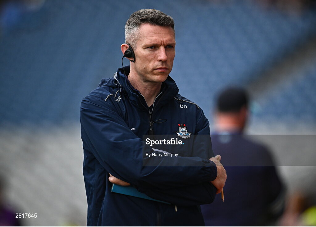 12 May 2024; Dublin selector Darren Daly during the Leinster GAA Football Senior Championship final match between Dublin and Louth at Croke Park in Dublin. Photo by Harry Murphy/Sportsfile