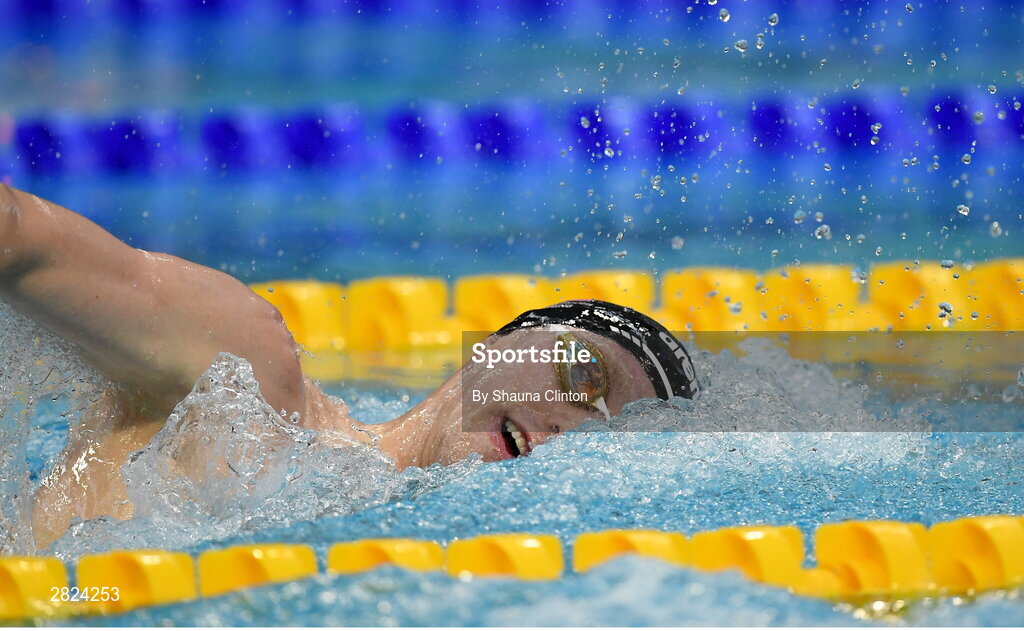 23 May 2024; Nathan Wiffen of Larne Swimming Club competes in the Men's 800m Freestyle during day two of the Ireland Olympic Swimming Trials at the National Aquatic Centre on the Sport Ireland Campus in Dublin. Photo by Shauna Clinton/Sportsfile