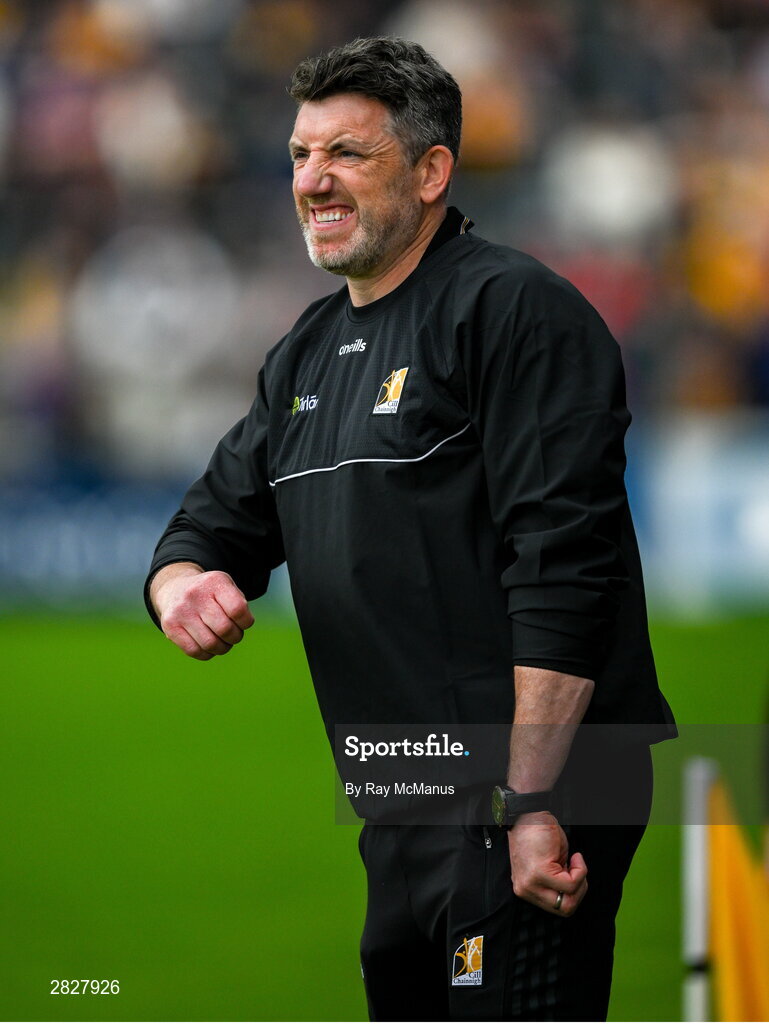 26 May 2024; Kilkenny manager Derek Lyng during the Leinster GAA Hurling Senior Championship Round 5 match between Kilkenny and Wexford at UPMC Nowlan Park in Kilkenny. Photo by Ray McManus/Sportsfile