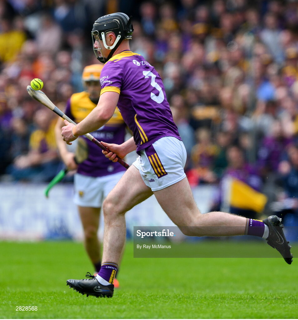 26 May 2024; Conor Foley of Wexford during the Leinster GAA Hurling Senior Championship Round 5 match between Kilkenny and Wexford at UPMC Nowlan Park in Kilkenny. Photo by Ray McManus/Sportsfile