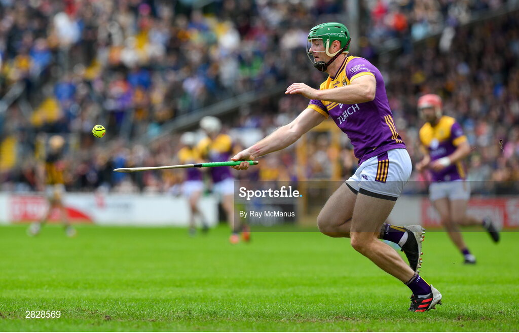 26 May 2024; Matthew O'Hanlon of Wexford during the Leinster GAA Hurling Senior Championship Round 5 match between Kilkenny and Wexford at UPMC Nowlan Park in Kilkenny. Photo by Ray McManus/Sportsfile