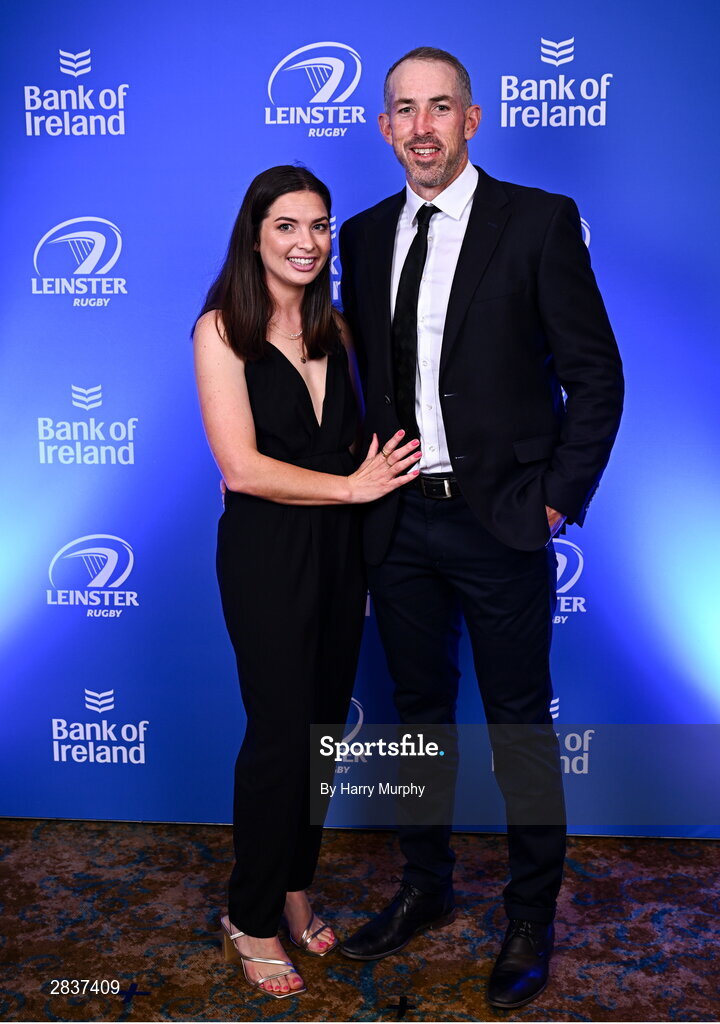 1 June 2024; Andrew and Nina Goodmanon arrival at the 2024 Leinster Rugby Awards Ball at The InterContinental Hotel in Dublin. Photo by Harry Murphy/Sportsfile