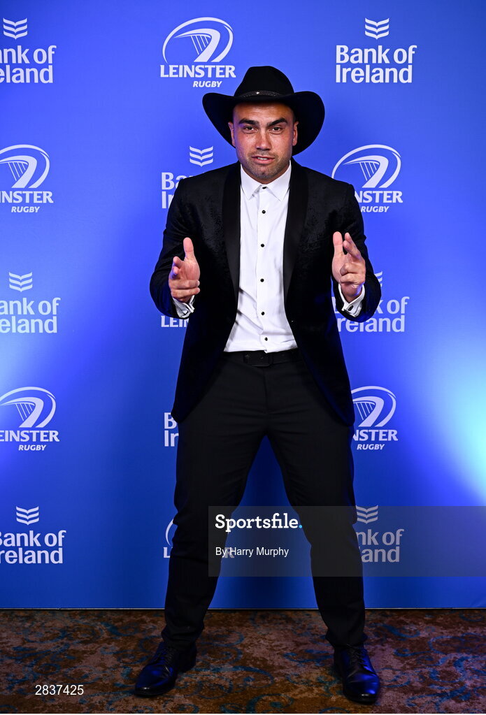 1 June 2024; Charlie Ngatai on arrival at the 2024 Leinster Rugby Awards Ball at The InterContinental Hotel in Dublin. Photo by Harry Murphy/Sportsfile