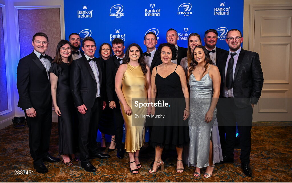 1 June 2024; Leinster Rugby staff on arrival at the 2024 Leinster Rugby Awards Ball at The InterContinental Hotel in Dublin. Photo by Harry Murphy/Sportsfile