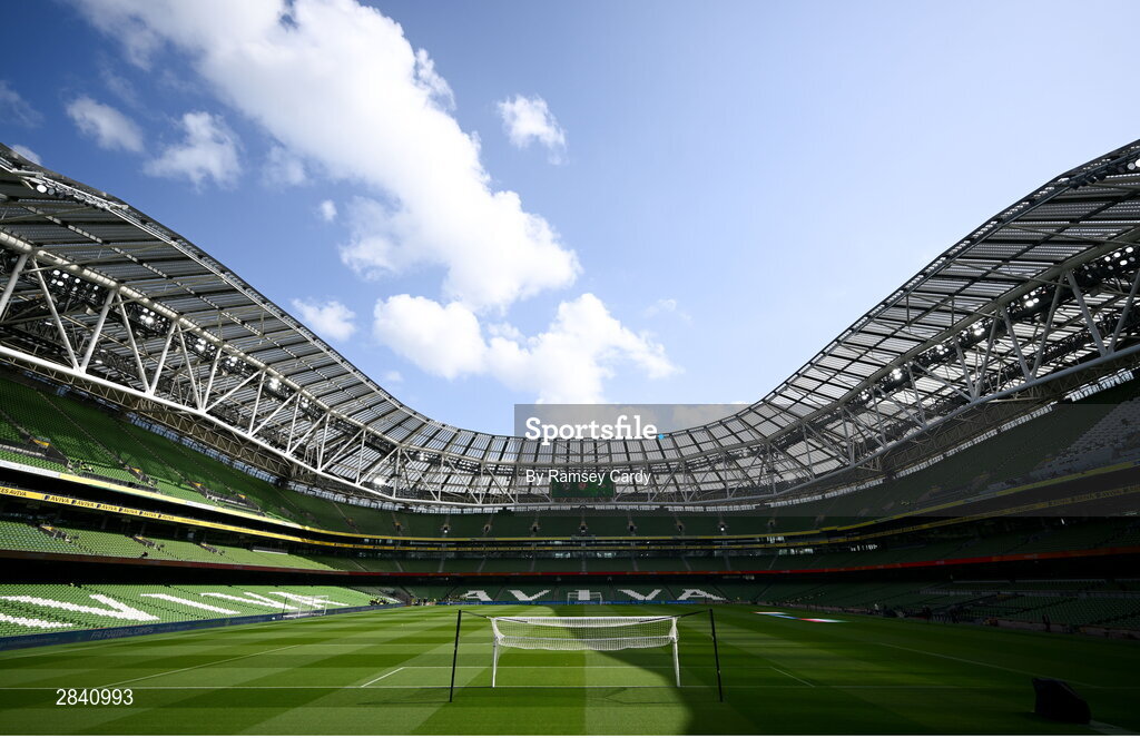 4 June 2024; A general view before the international friendly match between Republic of Ireland and Hungary at Aviva Stadium in Dublin. Photo by Ramsey Cardy/Sportsfile