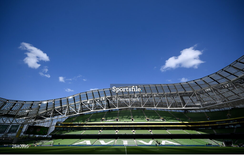 4 June 2024; A general view before the international friendly match between Republic of Ireland and Hungary at Aviva Stadium in Dublin. Photo by Ramsey Cardy/Sportsfile