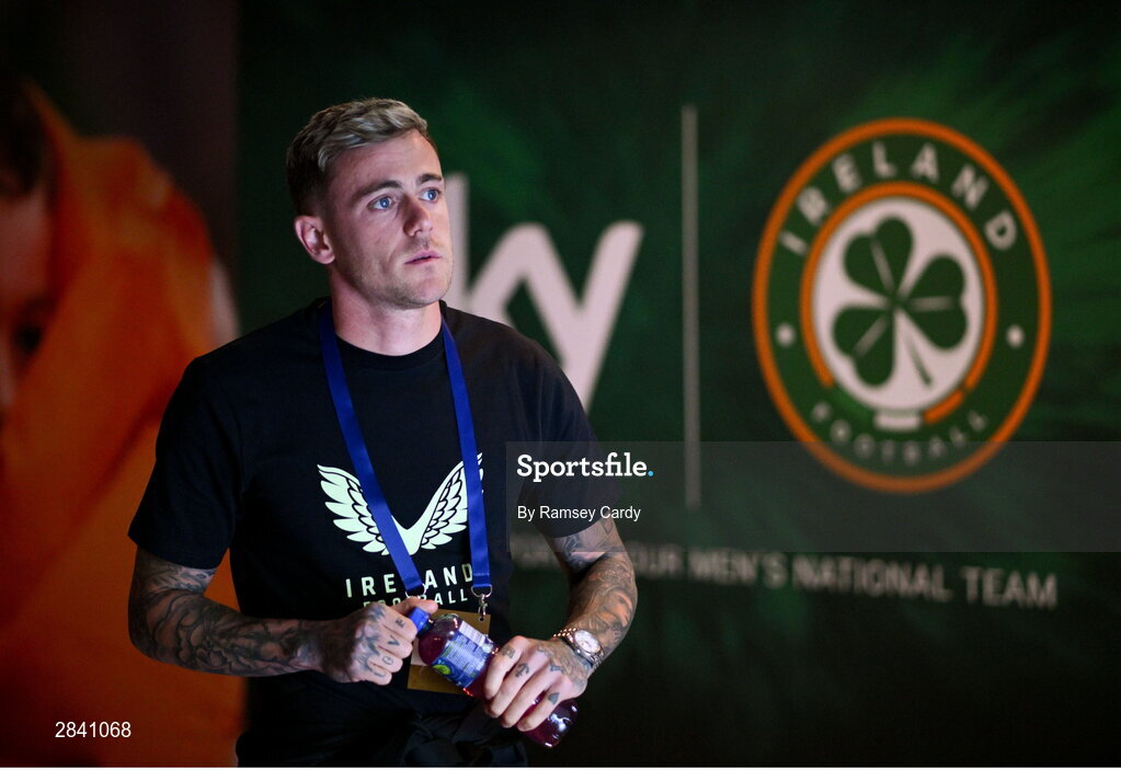 4 June 2024; Sammie Szmodics of Republic of Ireland before the international friendly match between Republic of Ireland and Hungary at Aviva Stadium in Dublin. Photo by Ramsey Cardy/Sportsfile