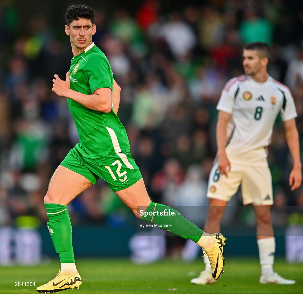 4 June 2024; Callum O'Dowda of Republic of Ireland during the international friendly match between Republic of Ireland and Hungary at Aviva Stadium in Dublin. Photo by Ben McShane/Sportsfile