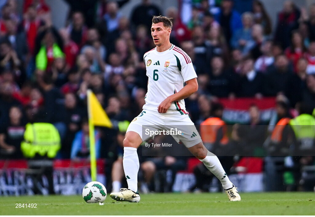 4 June 2024; Willi Orbán of Hungary during the international friendly match between Republic of Ireland and Hungary at Aviva Stadium in Dublin. Photo by Tyler Miller/Sportsfile