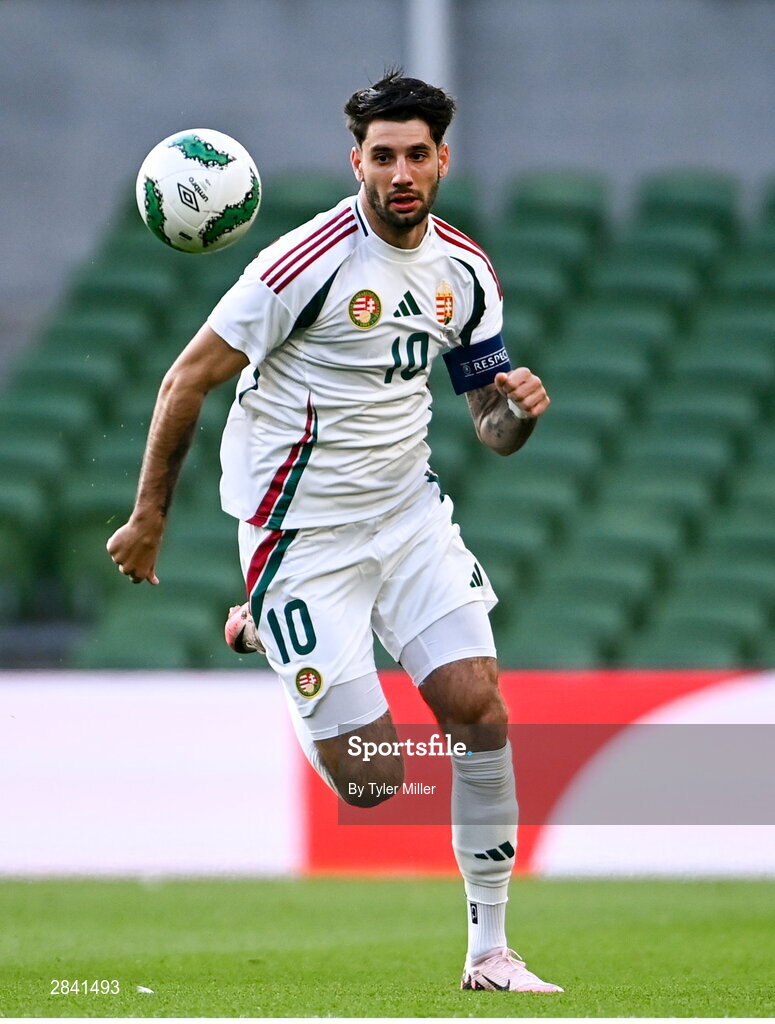 4 June 2024; Dominik Szoboszlai of Hungary during the international friendly match between Republic of Ireland and Hungary at Aviva Stadium in Dublin. Photo by Tyler Miller/Sportsfile
