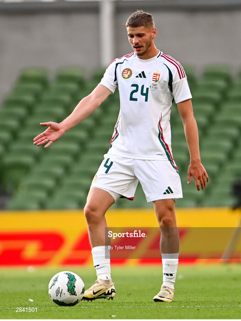4 June 2024; Márton Dárdai of Hungary during the international friendly match between Republic of Ireland and Hungary at Aviva Stadium in Dublin. Photo by Tyler Miller/Sportsfile