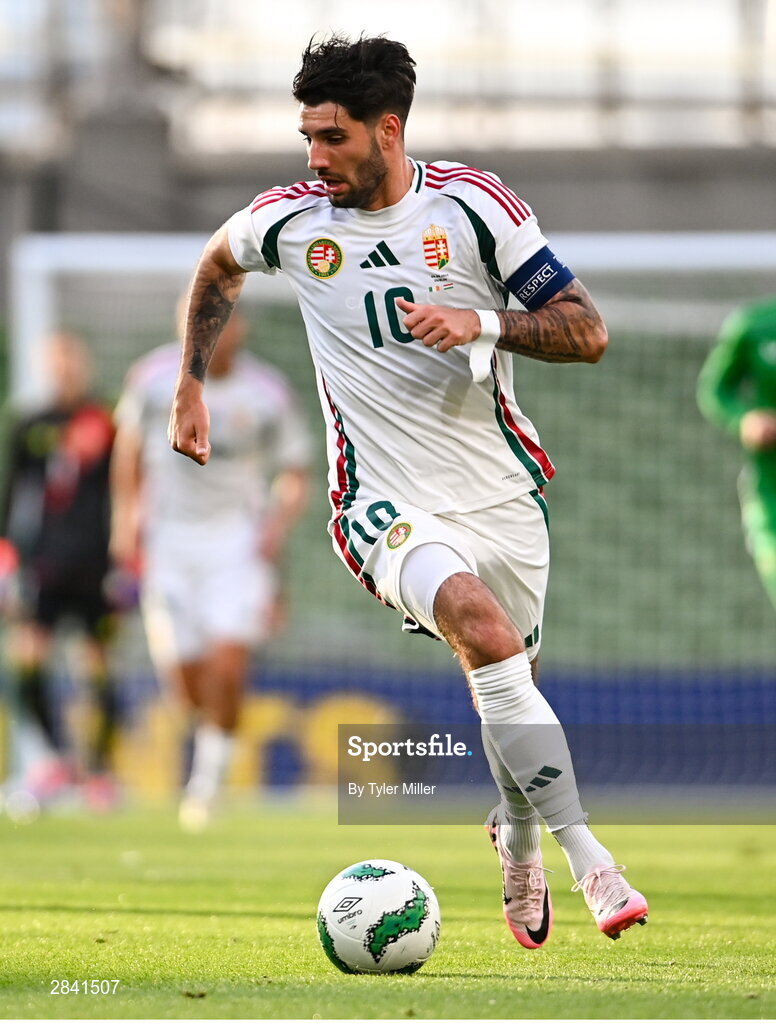4 June 2024; Dominik Szoboszlai of Hungary during the international friendly match between Republic of Ireland and Hungary at Aviva Stadium in Dublin. Photo by Tyler Miller/Sportsfile