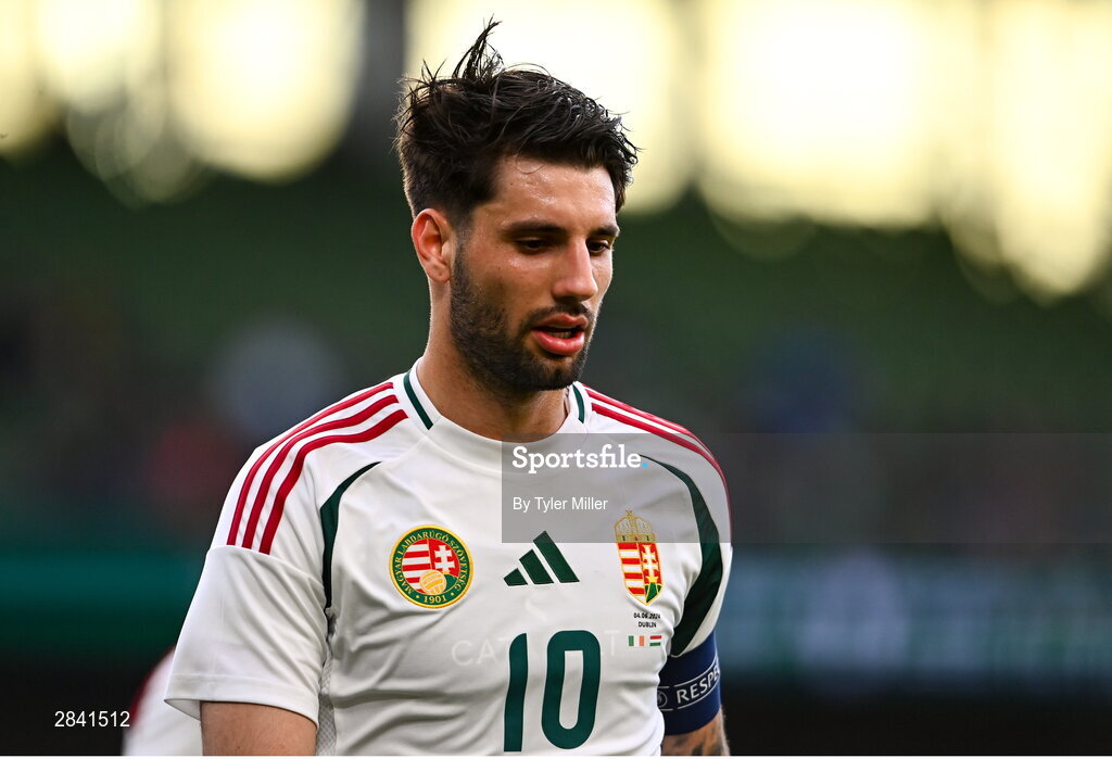 4 June 2024; Dominik Szoboszlai of Hungary during the international friendly match between Republic of Ireland and Hungary at Aviva Stadium in Dublin. Photo by Tyler Miller/Sportsfile