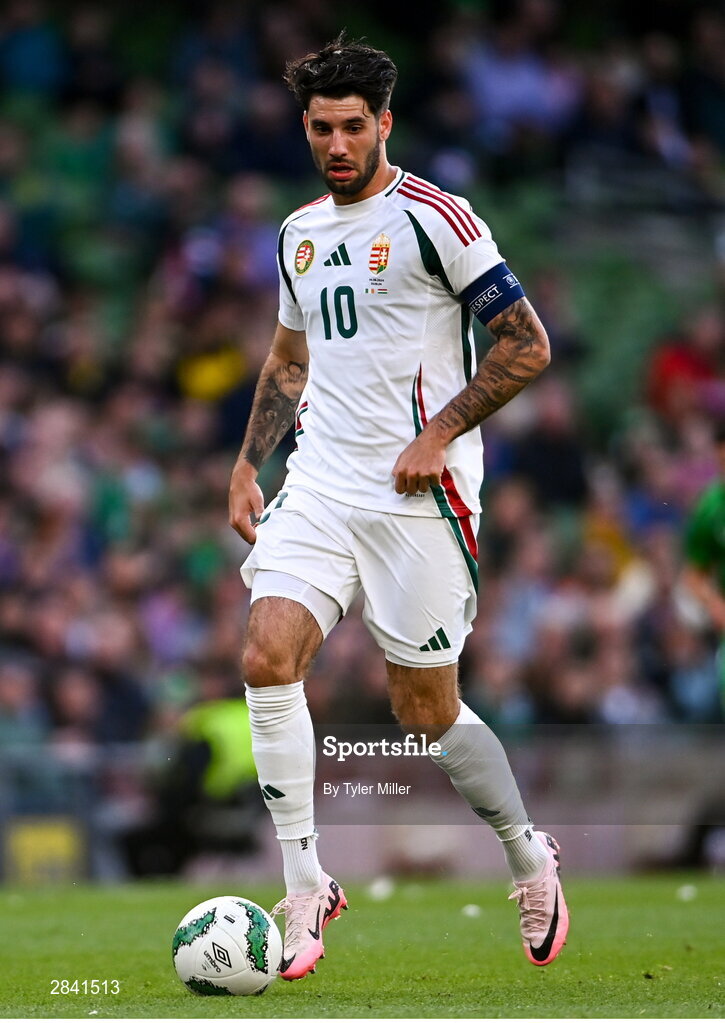 4 June 2024; Dominik Szoboszlai of Hungary during the international friendly match between Republic of Ireland and Hungary at Aviva Stadium in Dublin. Photo by Tyler Miller/Sportsfile