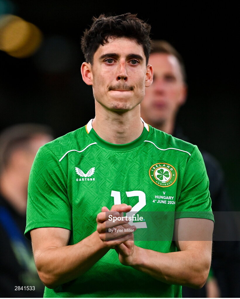 4 June 2024; Callum O'Dowda of Republic of Ireland after the international friendly match between Republic of Ireland and Hungary at Aviva Stadium in Dublin. Photo by Tyler Miller/Sportsfile