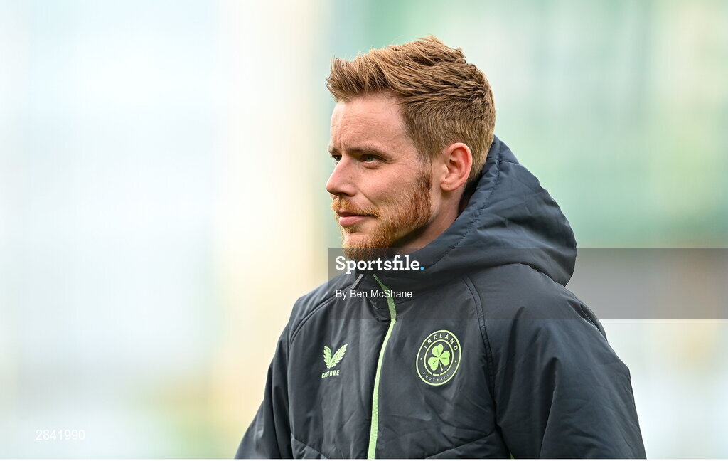 4 June 2024; Republic of Ireland athletic therapist Sam Rice before the international friendly match between Republic of Ireland and Hungary at Aviva Stadium in Dublin. Photo by Ben McShane/Sportsfile