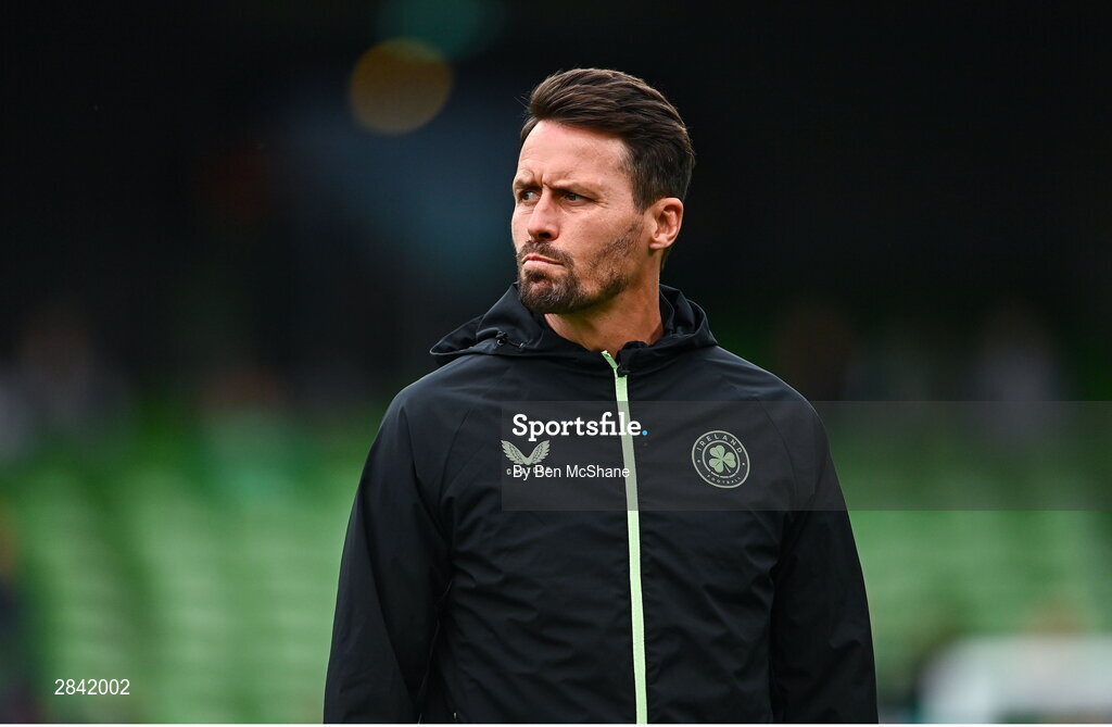 4 June 2024; Republic of Ireland assistant coach Paddy McCarthy before the international friendly match between Republic of Ireland and Hungary at Aviva Stadium in Dublin. Photo by Ben McShane/Sportsfile