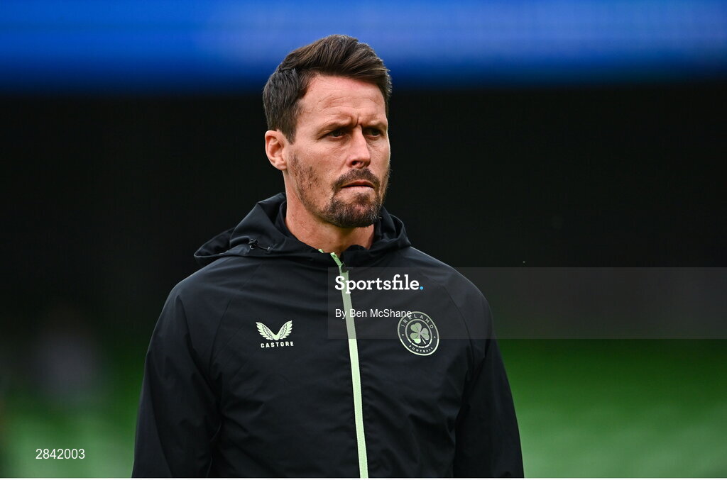 4 June 2024; Republic of Ireland assistant coach Paddy McCarthy before the international friendly match between Republic of Ireland and Hungary at Aviva Stadium in Dublin. Photo by Ben McShane/Sportsfile