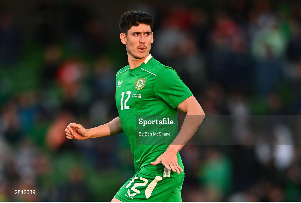4 June 2024; Callum O’Dowda of Republic of Ireland during the international friendly match between Republic of Ireland and Hungary at Aviva Stadium in Dublin. Photo by Ben McShane/Sportsfile