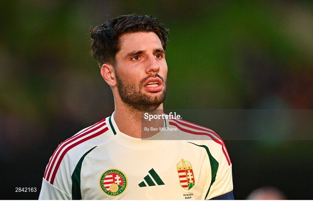 4 June 2024; Dominik Szoboszlai of Hungary during the international friendly match between Republic of Ireland and Hungary at Aviva Stadium in Dublin. Photo by Ben McShane/Sportsfile