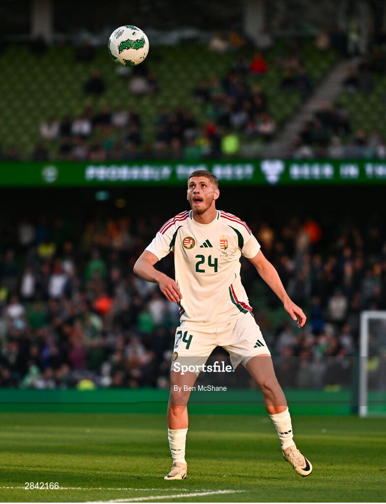 4 June 2024; Márton Dárdai of Hungary during the international friendly match between Republic of Ireland and Hungary at Aviva Stadium in Dublin. Photo by Ben McShane/Sportsfile