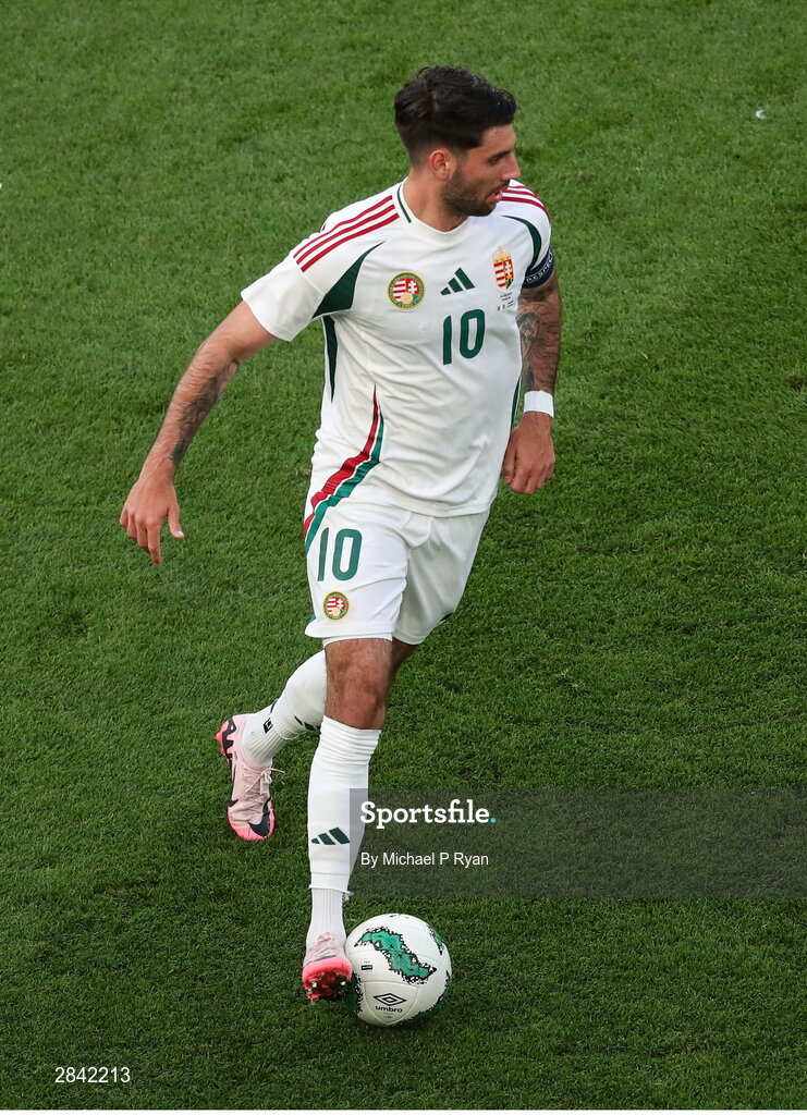 4 June 2024; Dominik Szoboszlai of Hungary during the international friendly match between Republic of Ireland and Hungary at Aviva Stadium in Dublin. Photo by Michael P Ryan/Sportsfile