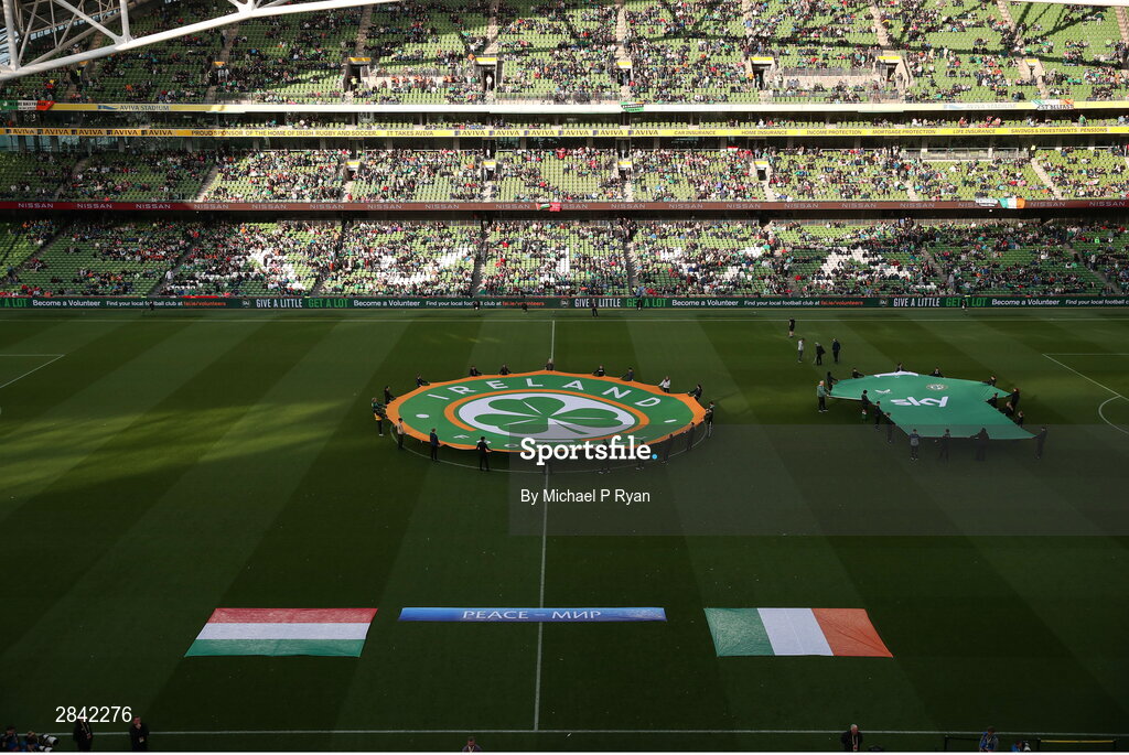 4 June 2024; A general view before the international friendly match between Republic of Ireland and Hungary at Aviva Stadium in Dublin. Photo by Michael P Ryan/Sportsfile