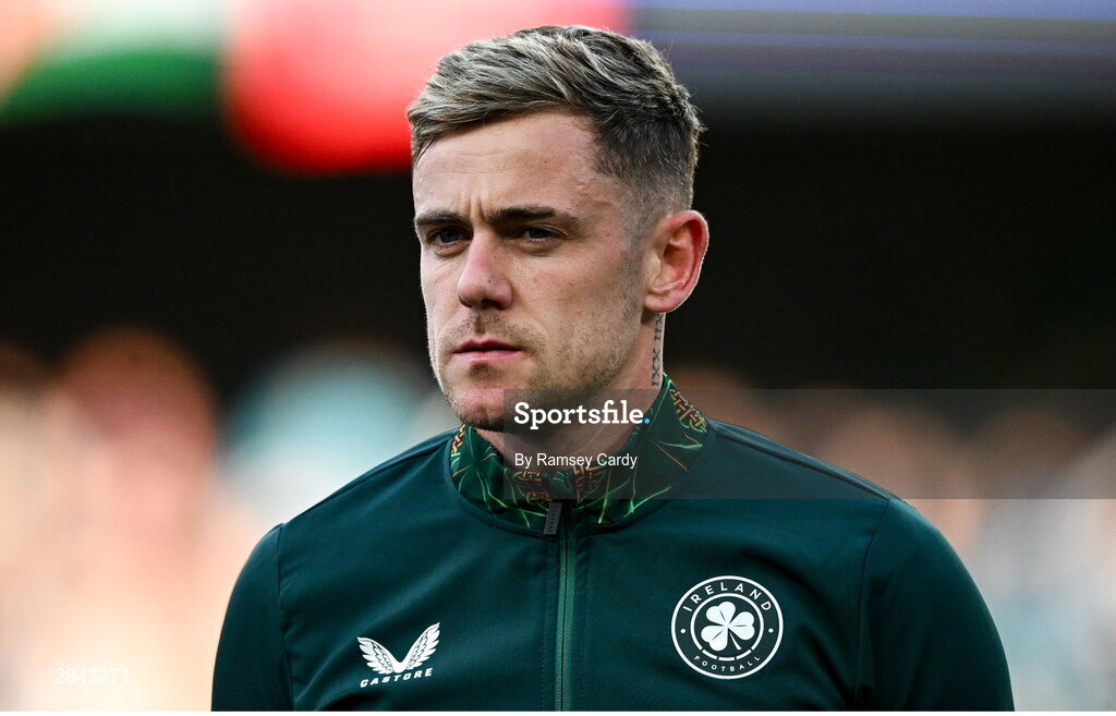 4 June 2024; Sammie Szmodics of Republic of Ireland before the international friendly match between Republic of Ireland and Hungary at Aviva Stadium in Dublin. Photo by Ramsey Cardy/Sportsfile