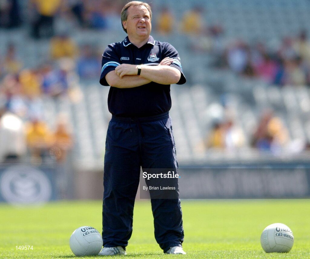 1 August 2004; Dublin manager Tommy Lyons before the match. Bank of Ireland All-Ireland Football Championship, Round 4, Dublin v Roscommon, Croke Park, Dublin. Picture credit; Brian Lawless / SPORTSFILE