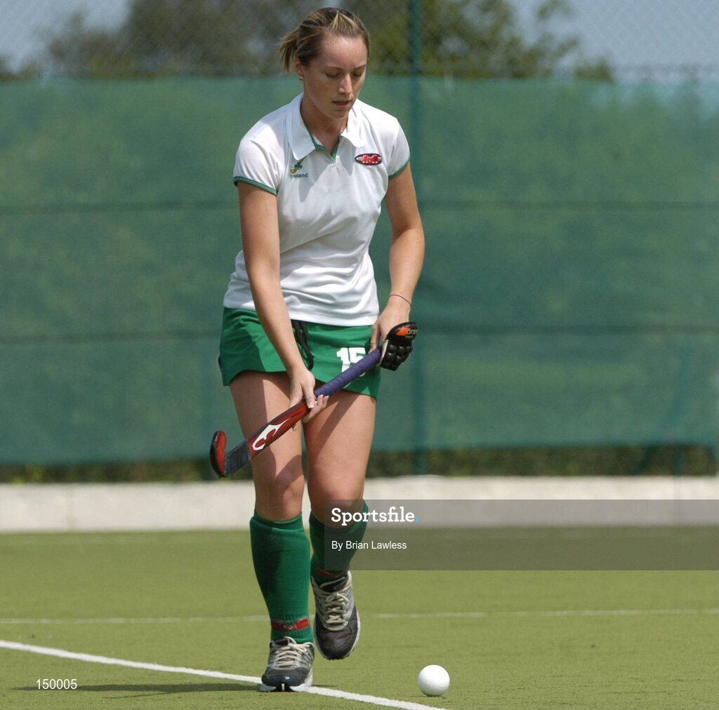 30 July 2004; Katie Simpson, Ireland. European Hockey Junior Championship, Cross Over Match, Ireland v Belarus, UCD, Belfield, Dublin. Picture credit; Brian Lawless / SPORTSFILE