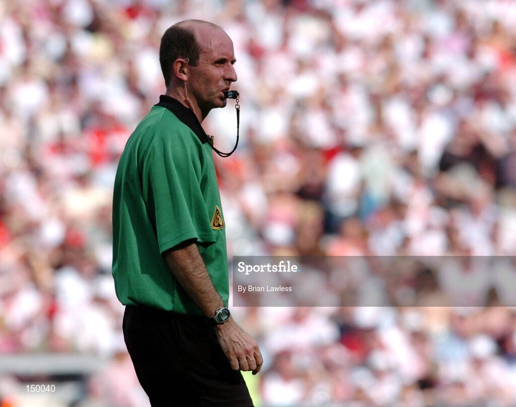 1 August 2004; Michael Collins, Referee. Bank of Ireland All-Ireland Football Championship, Round 4, Laois v Tyrone, Croke Park, Dublin. Picture credit; Brian Lawless / SPORTSFILE