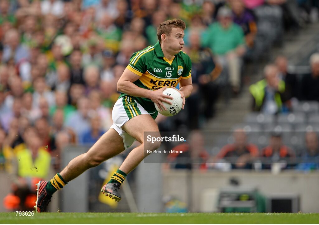 1 September 2013; James O'Donoghue, Kerry. GAA Football All-Ireland Senior Championship, Semi-Final, Dublin v Kerry, Croke Park, Dublin. Picture credit: Brendan Moran / SPORTSFILE