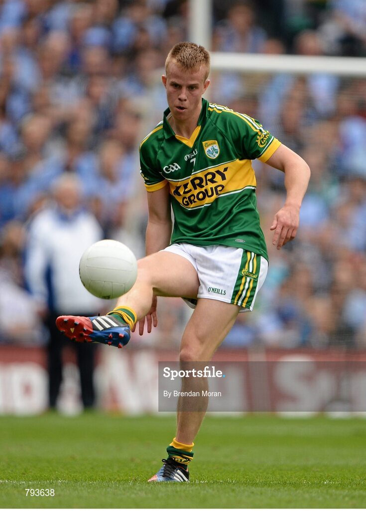 1 September 2013; Fionn Fitzgerald, Kerry. GAA Football All-Ireland Senior Championship, Semi-Final, Dublin v Kerry, Croke Park, Dublin. Picture credit: Brendan Moran / SPORTSFILE