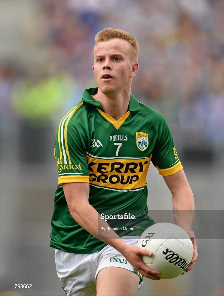 1 September 2013; Fionn Fitzgerald, Kerry. GAA Football All-Ireland Senior Championship, Semi-Final, Dublin v Kerry, Croke Park, Dublin. Picture credit: Brendan Moran / SPORTSFILE