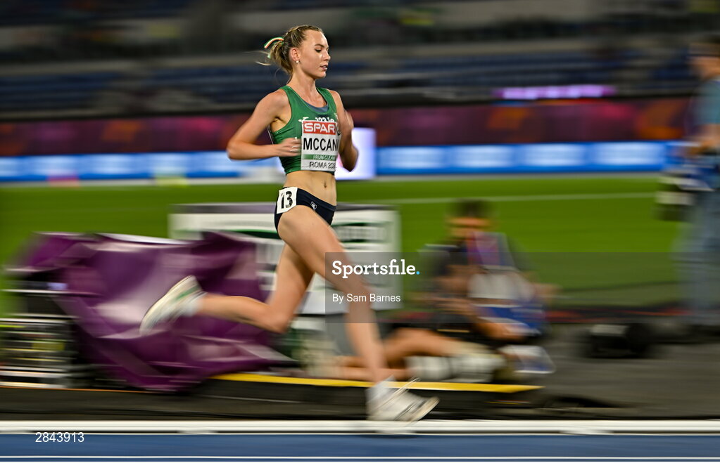 7 June 2024; Jodie McCann of Ireland competes in the Women's 5000m final during day one of the 2024 European Athletics Championships at the Stadio Olimpico in Rome, Italy. Photo by Sam Barnes/Sportsfile