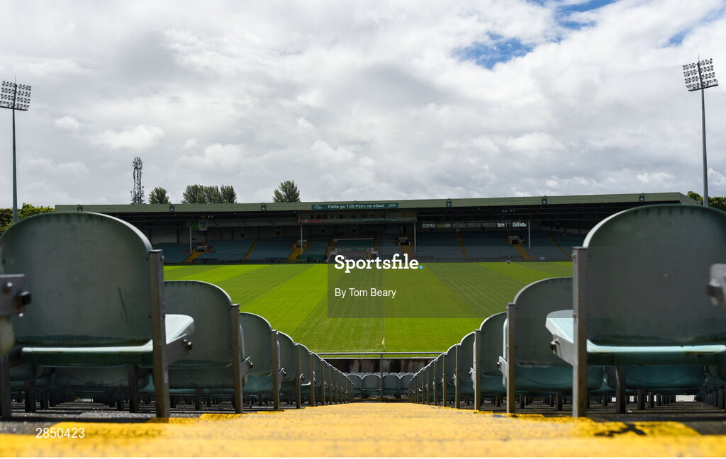 15 June 2024; A general view before the Electric Ireland GAA All-Ireland Minor Hurling Championship semi-final match between Tipperary and Galway at TUS Gaelic Grounds in Limerick. Photo by Tom Beary/Sportsfile
