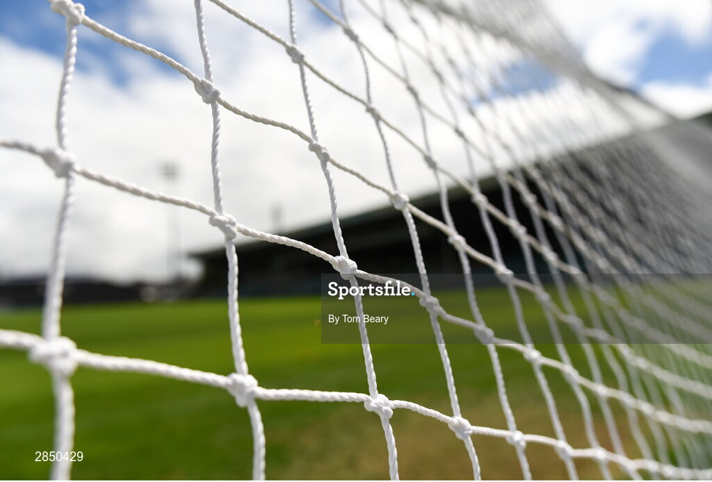 15 June 2024; A general view of the goal netting before the Electric Ireland GAA All-Ireland Minor Hurling Championship semi-final match between Tipperary and Galway at TUS Gaelic Grounds in Limerick. Photo by Tom Beary/Sportsfile