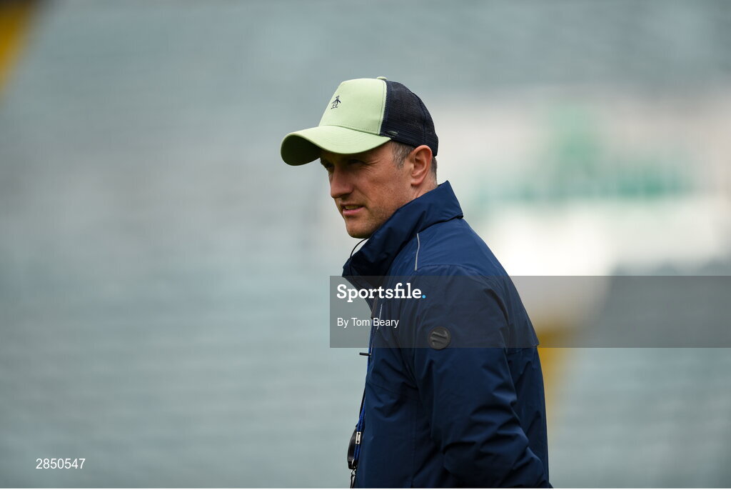 15 June 2024; Galway manager Kenneth Burke before the Electric Ireland GAA Hurling All-Ireland Minor Hurling Championship semi-final match between Tipperary and Galway at TUS Gaelic Grounds in Limerick. Photo by Tom Beary/Sportsfile