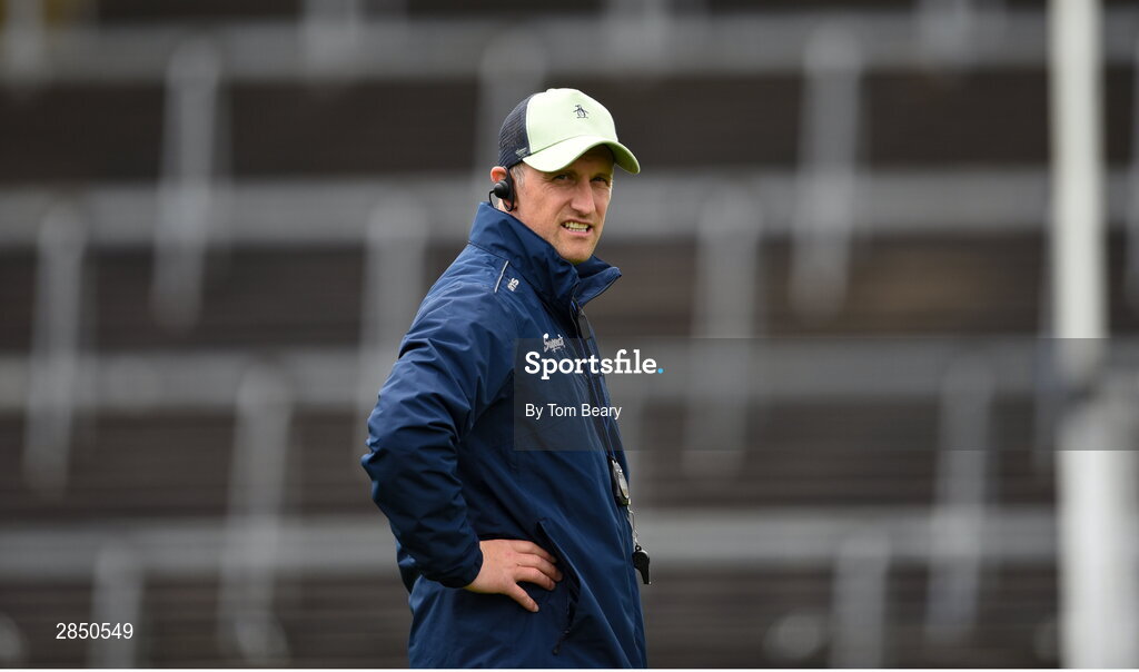 15 June 2024; Galway manager Kenneth Burke before the Electric Ireland GAA Hurling All-Ireland Minor Hurling Championship semi-final match between Tipperary and Galway at TUS Gaelic Grounds in Limerick. Photo by Tom Beary/Sportsfile