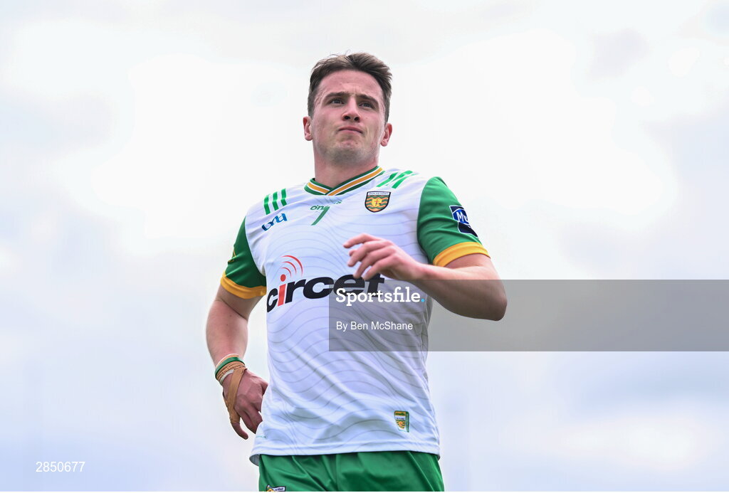 15 June 2024; Peadar Mogan of Donegal before the GAA Football All-Ireland Senior Championship Round 3 match between Clare and Donegal at Hastings Insurance MacHale Park in Castlebar, Mayo. Photo by Ben McShane/Sportsfile