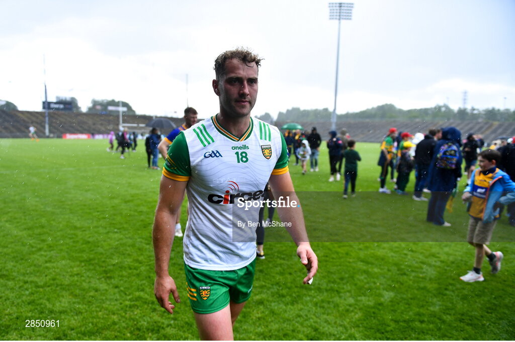 15 June 2024; Stephen McMenamin of Donegal after the GAA Football All-Ireland Senior Championship Round 3 match between Clare and Donegal at Hastings Insurance MacHale Park in Castlebar, Mayo. Photo by Ben McShane/Sportsfile