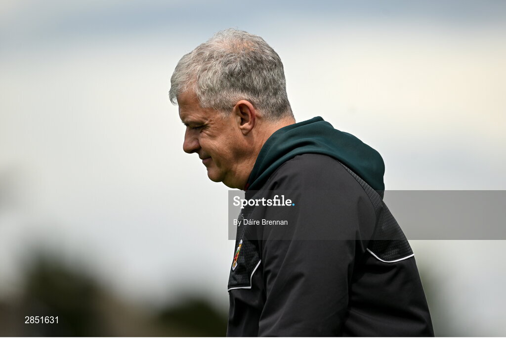 16 June 2024; Mayo manager Kevin McStay ahead of the GAA Football All-Ireland Senior Championship Round 3 match between Dublin and Mayo at Dr Hyde Park in Roscommon. Photo by Daire Brennan/Sportsfile