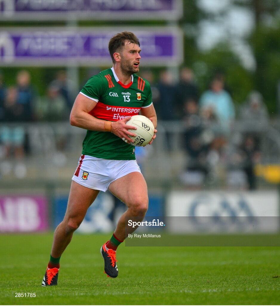 16 June 2024; Aidan O'Shea of Mayo during the GAA Football All-Ireland Senior Championship Round 3 match between Dublin and Mayo at Dr Hyde Park in Roscommon. Photo by Ray McManus/Sportsfile