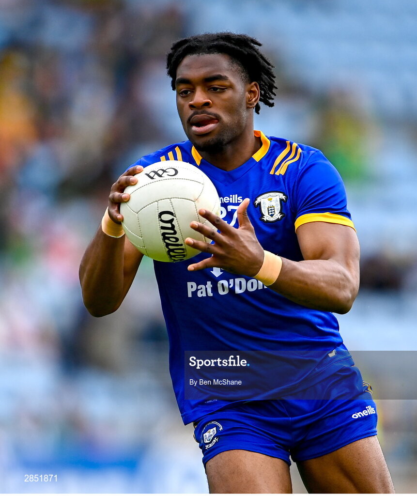 15 June 2024; Ikem Ugweru of Clare during the GAA Football All-Ireland Senior Championship Round 3 match between Clare and Donegal at Hastings Insurance MacHale Park in Castlebar, Mayo. Photo by Ben McShane/Sportsfile